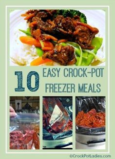 the top ten easy crock pot freeze meals