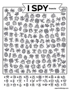 an image of the word i spy in chinese with numbers and symbols on it's side