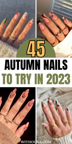 45 Trending Autumn Nails 2023 and Autumn Nail Colors To Try Trendy French Manicure 2023, Fall Nail Inspiration Autumn Short, Autumn Nail Colours 2023, Early Autumn Nails, Fall Nails Orange Brown, Short Autumn Nails 2023, Autumn Nails Ideas Simple, Autumn Inspired Nails, Summer Nails Inspiration Pink