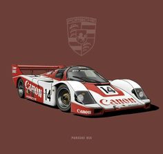 Auto Racing Art, Porsche 956, Car Livery, Motorsport Art, F1 Wallpaper Hd, Auto Poster