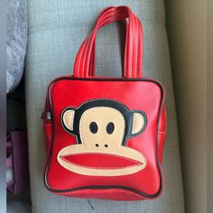 Vintage! Great Find And In Better Condition!! Accepting Offers Paul Frank Widget, Paul Frank Accessories, Paul Frank Tank Top, Paul Frank Monkey Clothes, Paul Frank Monkey Pajamas, Paul Frank, Hello Kitty, Black And Red, Bag Lady