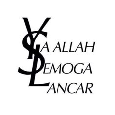 the logo for y & a allah demooga ancar, which is also in black and white