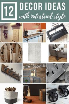 12 diy decor ideas with industrial style that are easy to make and great for any room in your home