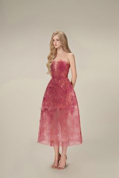 Spring Cocktail Midi-length Gown, Spring Cocktail Midi Gown, Chic Pink Evening Dress For Banquet, Pink Spring Cocktail Gown, Spring Pink Cocktail Gown, Spring Evening Midi Gown, Spring Evening Midi Length Gown, Spring Evening Midi-length Gown, Feminine Evening Dress For Banquet