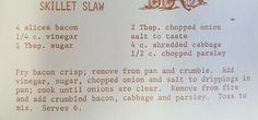 an old recipe is shown with instructions on how to use it