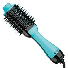 Revlon One-Step Hair Dryer And Volumizer Hot Air Brush, Mint. About this item Style, Dry & Volumize Your Hair in One Step, Max Drying Power with 30% Less Frizz and helps reduce hair damage Unique Non-Detachable Oval Brush Design for Smoothing the Hair, while the round edges create volume. Designed with Nylon Pin & Tufted Bristles for detangling, improved volume, and control 3 Heat/Speed Settings with Cool option for styling flexibility Safety First: The Revlon One Step Hair Dryer and Volumizer m Revlon Hair Dryer, Salon Blowout, Hot Air Brush, Brush Design, Towel Dry Hair, Best Hair Dryer, Oval Brush, Blow Dry Brush, Ionic Hair Dryer