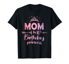 a mom of the birthday princess t - shirt