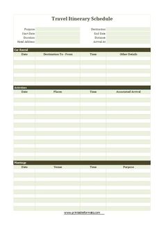 Travel Itinerary Schedule Template Itenary Template, Travel Itenary Template, Itinerary Template Free, Free Travel Planner, Bingo Patterns, Travel Schedule, Travel Itinerary Planner, Valentine's Day Printables