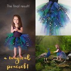 Tutu Dress Tutorial, Peacock Dresses, Peacock Birthday Party, Peacock Tutu, Peacock Birthday, Diy Tutu Dress, Princess Tutu Dresses, Crochet Tutu, Wedding Dress Costume