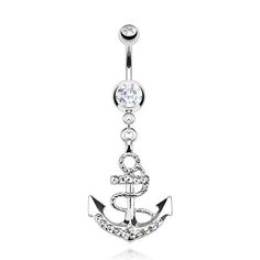 PRICES MAY VARY. Forbidden Body Jewelry belly button ring 316L Surgical Steel 14 gauge 10mm (3/8 inch) barbell Cubic Zirconia crystals Anchor dimensions: 5/8 inch x 5/8 inch Forbidden Body Jewelry is pleased to be your go-to resource for all of your navel piercing jewelry needs. Whether you want to adorn your belly button piercing with jewelry that is stylish, sexy, pretty or plain, we have you covered! We are always updating our selection to bring you the best variety of cute belly rings. You c Dangle Belly Button Piercing, Crystal Gauges, Cute Belly Rings, Navel Piercing Jewelry, Nose Pins, Dangle Belly Rings, Piercing Shop