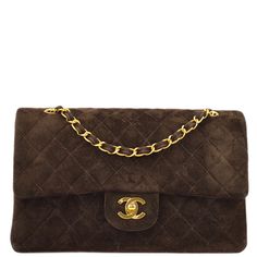 Chanel Brown Suede Medium Classic Double Flap Shoulder Bag Engraved / Number 35***** Pocket Outside: Pocket x1 Inside: Zipper Pocket x1, Pocket x5 Size(Inch) W 9.8 x H 6.3 x D 2.4 " Strap Drop.(Single) 16.5 " Strap Drop.(Double) 9.1 " Size(cm) W 25.0 x H 16.0 x D 6.0 cm Strap Drop.(Single) 42.0 cm Strap Drop.(Double) 23.0 cm Color / Material Brown / Suede Accessory Serial Sticker, ity Card, Dust bag, Box, Care Manual Country of Manufacture France SKU Number KK30161 Damage Outside Good condition Chanel Suede Bag, Suede Accessories, Suede Bag, Flap Shoulder Bag, Shopping Chanel, Chanel 2, Prada Crossbody Bag, Burberry Shoes, Coach Bag