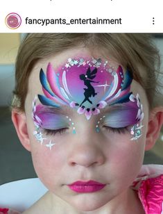 Fast Face Painting Designs, Face Paint Fairy, Fall Makeup Ideas, Toddler Makeup, Blue Face Paint, Fairy Face Paint, Cool Face Paint, Festival Face Paint