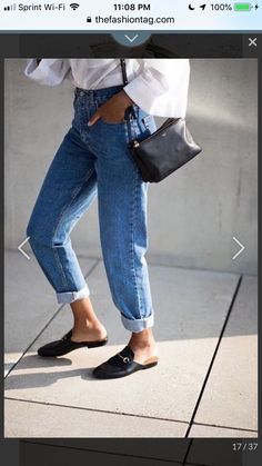 Minimal Stil, Casual Chique Stijl, Mama Jeans, Looks Jeans, Street Style Bags, James Jeans, Denim On Denim, Easy Style