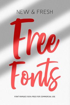 the new and fresh free font styles are available for purchase on all types of products