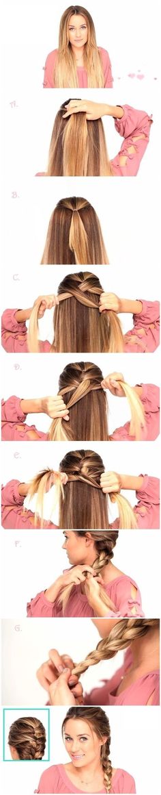 Wil jij leren vlechten? 5 hele stoere vlecht tutorials om zelf de mooiste vlechten te maken! Braid Tutorials, Teen's Hairstyles, Braids Short, Braids Tutorial, Hair French, Braids Black, 5 Minute Hairstyles, French Braids, French Braid Hairstyles