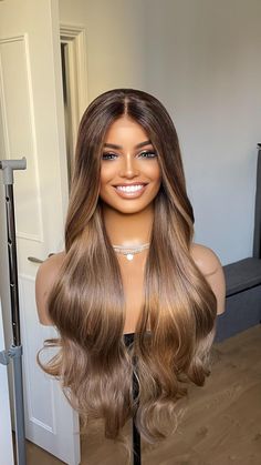 ITEM DESCRIPTION Mixed Bronde Synthetic Lace Frontal Wig/ Heat Safe Synthetic Wig in 24 Inches/ Beginner Friendly Brown Blonde Wig For Womem/Tayorichhair Wig  🚚 DELIVERY 🚚  INTERNATIONAL 5-8 working days via post office  Express delivery available at checkout  UK 1-3 working days  💝FEATURES Pre plucked natural hair line giving it a REALISTIC NATURAL look.  All wigs are in stock and are dispatched straightaway. Hair Type - Heat Resistant Synthetic Fibres Cap Size - Medium adjustable 22.5  Colo Honey Blonde With Dark Roots, Brown Blonde Wig, Honey Blonde Lace Front Wig, Blonde Hair Black Women, Hair Pattern, Wig Brown, Blonde With Dark Roots, Hair Black Women, Hair Patterns