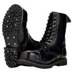 Trendy Fashion 10-Loch Ranger Boots Kampfstiefel Springer Stiefel Knightsbridge-Gothic Rangers, Mens boots Ranger Boots, Ranger Boot, Gothic Boots, Fashion Shoes Boots, 6 Abs, Stil Elegant, Combat Boots, Trendy Fashion, Fashion Shoes