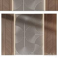 two panels with wavy lines on them