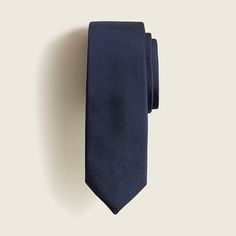 J.Crew: Boys' Silk Tie For Boys Semi-formal Summer Standard Tie, Dapper Summer Formal Suit And Tie Accessories, Dapper Solid Color Ties, Classic Neckwear For Gifts, Dapper Business Ties For Summer, Elegant Adjustable Solid Ties, Dapper Summer Formal Ties, Classic Suit And Tie Accessories With Adjustable Ties, Summer Black Tie Standard Neckwear