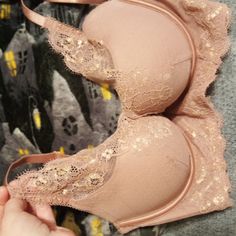 Beautiful Padded Push Up Bra. The Color Is Like A Mauve/Pink With Gold Detail On The Lace. 36d. New Never Worn. Low-cut Padded Pink Bra, Pink Low-cut Padded Bra, Pink Low-cut Bra With Removable Pads, Low-cut Pink Bra With Removable Pads, Low-cut Pink Bra With Lined Body, Pink Low-cut Lined Bra, Low-cut Lined Pink Bra, Pink Stretch Push-up Nursing Bra, Pink Stretch Low-cut Bra