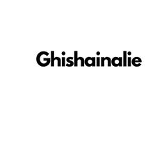 the word ghisanalie is written in black and white on a white background