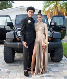 High Neck Long Sleeve Prom Dress, Champagne Evening Gown, Suits Groom, Prom Goals, Champagne Prom Dress, Formal Fashion, Couple Style, Suits Men