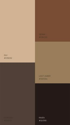 some brown and tan colors are in the same color scheme