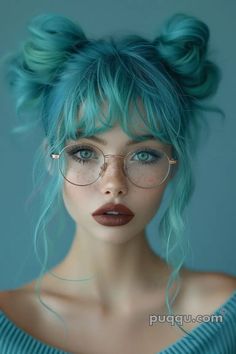 Teal Hair Color, Pink Ombre Hair, Teal Hair, Dye My Hair, Hair Fashion, Roots Hair, Making Waves, Hair Waves, Green Hair