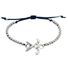 a bracelet with an anchor and heart charm