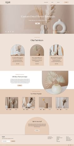 Fleur Website Design Ideas For Website Design, Pretty Website Design Inspiration, Homepage Design Website, Webpage Design Ideas, Web Design 2020, Website Design Ideas Layout, Graphic Designer Website Inspiration, Portfolio Design Layout Website, Website Layout Design Inspiration