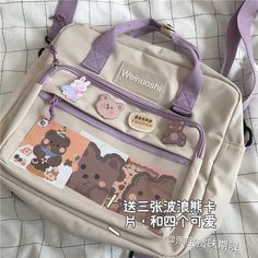 Cute School Bags, Stylish School Bags, Aesthetic Backpack, Cute School Stationary, Kawaii Bags, Aesthetic Bags, Girly Bags, Kawaii Room, Fancy Bags