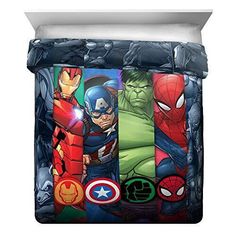 the avengers bedding set is shown