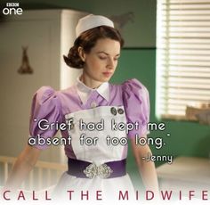 a woman in a nurse's uniform with the caption, call the midwife