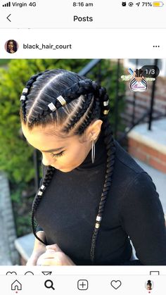 Two Braid Hairstyles, Feed In Braids Hairstyles, Goddess Braids Hairstyles, African Hair Braiding Styles, Braids Hairstyles Pictures, Braided Cornrow Hairstyles, Trendy Hairstyle, Girls Hairstyles Braids