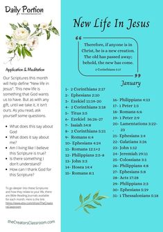 Photo of the free January Bible Reading Plan January Bible Reading Plan, Gods Wisdom, Bible Organization, Christian Study, Bible Study Worksheet