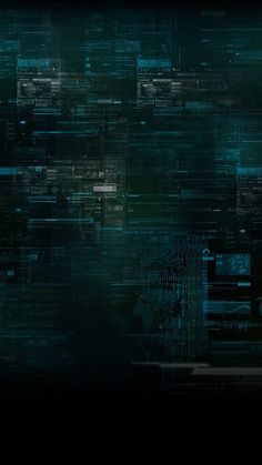 an abstract dark background with blue and green lines in the shape of numbers on it