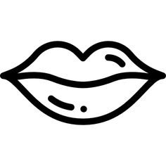 a black and white drawing of a mouth with tongue open, on a white background