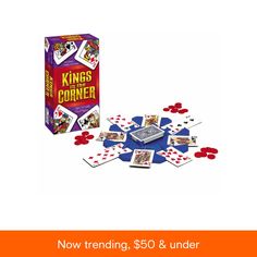 the king's corner card game is on sale for $ 50 and under