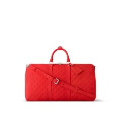 Keepall Bandoulière 50 Monogram Taurillon Leather - Travel | LOUIS VUITTON Lv Keepall, Louis Vuitton Keepall 50, Louis Vuitton Travel Bags, Louis Vuitton Travel, Bright Colored, Louis Vuitton Men