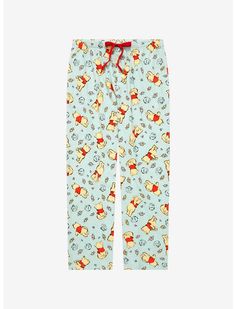 Disney Winnie the Pooh Sketch Art Leaves Allover Print Sleep Pant - BoxLunch Exclusive Winnie The Pooh Sketch, Pooh Sketch, Art Leaves, Disney Cats, Disney Pixar Up, Disney Pajamas, Sleep Pants, Pj Pants, Pooh Bear