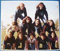 a group of young people posing for a photo