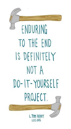 an image of a quote about end to the end is definitely not a do - it - yourself project