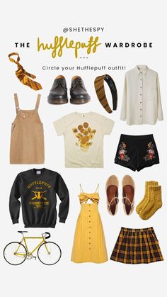 Hufflepuff outfit @ shethespy on instagram She The Spy, Aesthetic Story, Harry Potter Style, Harry Potter Outfits, Fandom Outfits