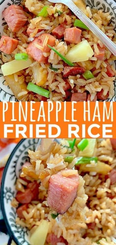 this pineapple ham fried rice recipe is delicious and easy to make