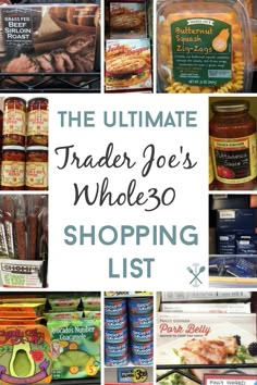 the ultimate trader joe's whole 30 shopping list