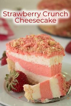 strawberry crunch cheesecake just like the ice cream bars