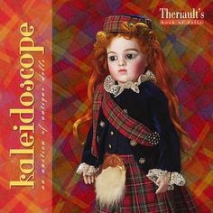 the doll is wearing a scottish tartan outfit