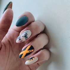 Bakugou Nails Art, Anime Nail Designs, Nails Inspiration Short, Simple Anime, Cute Simple Nails, Inspired Nails, Anime Inspired Outfits