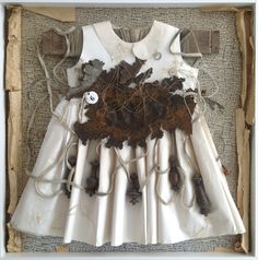 Assemblage Karin van der Linden E Textiles, Tiny Dress, Sculptural Fashion, Geometric Fashion, Object Art, Altered Couture