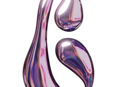 the letter s is made up of purple and pink swirly liquid drops on a white background